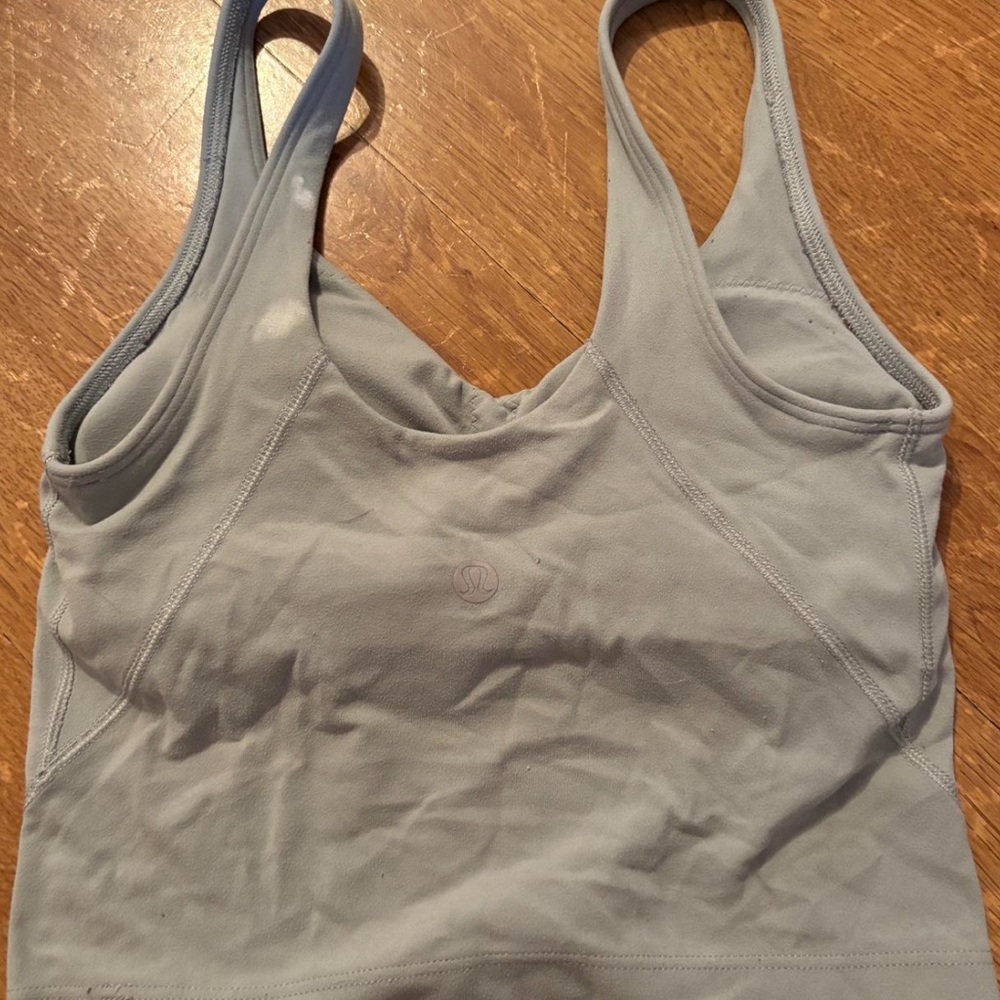 Lululemon green grey sport tank
